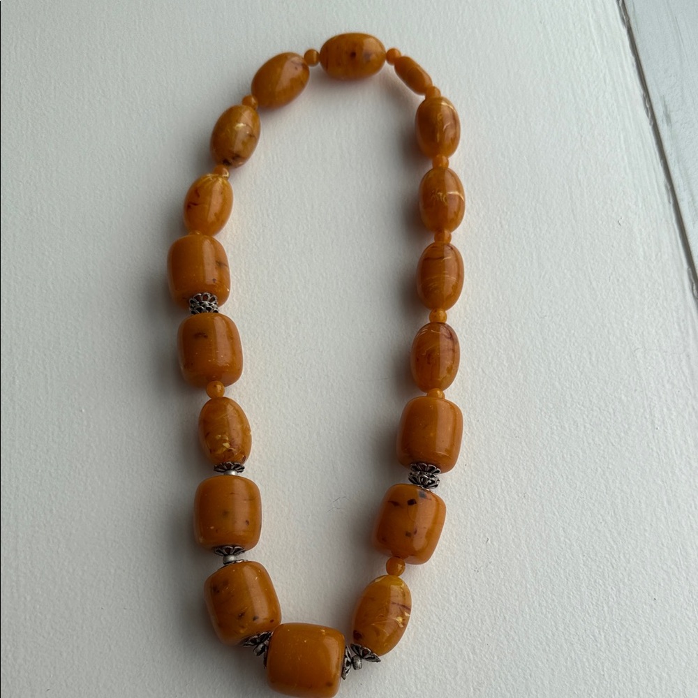 Amber Beaded Necklace